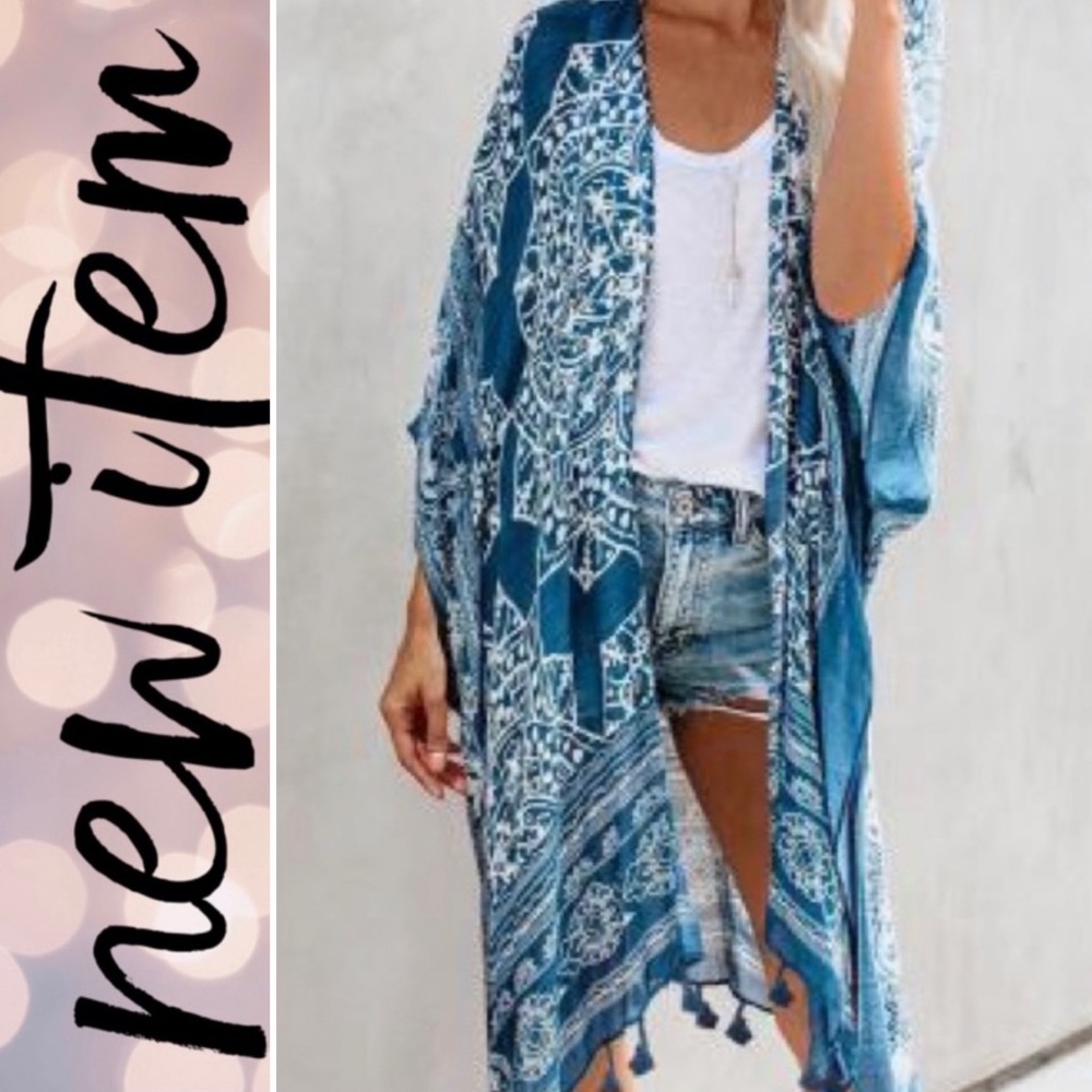 New ❣️ Boho Tassel Kimono / Cover-up